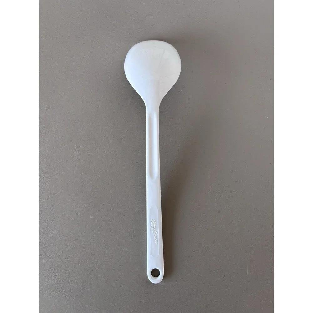 Betty Crocker‎ Melamine Spoon Utencil White Serving Cooking Vintage